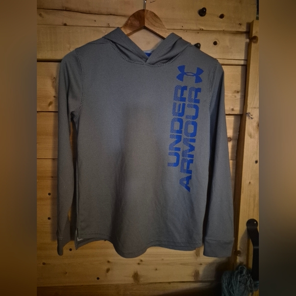 Under Armour Other - Under Armour Gray and Blue Athletic Jacket